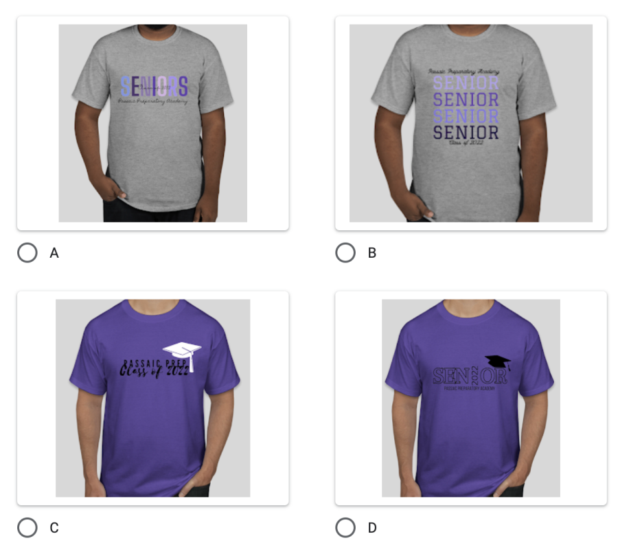 Seniors: Choose your T-shirt design!