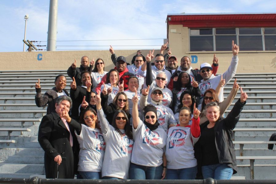 Passaic High School class of 91 meet up again after 30 years at Boverini Stadium.