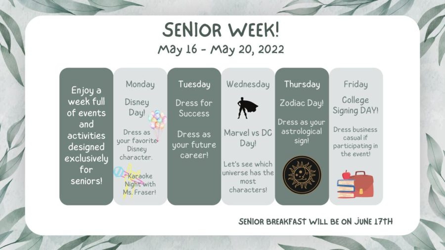 Senior Week: May 16-20