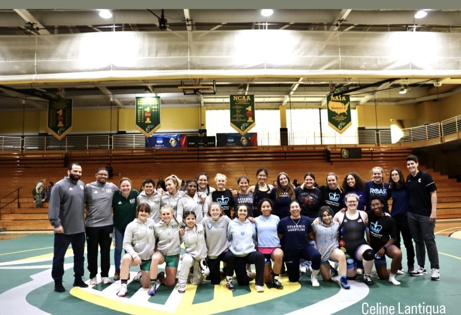 NJCU Gothic Knights Womens Wrestling and Columbia University Lions Womens Wrestling 