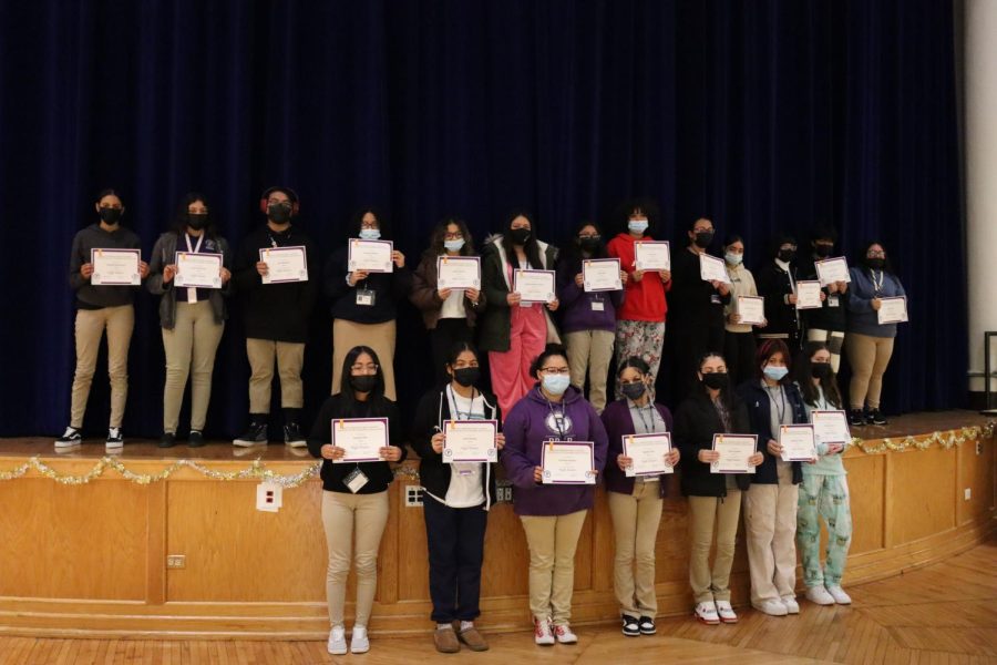 High School Honor Roll ceremony, Dec. 2022
