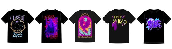 SENIORS: VOTE for your favorite Class of '25 T-Shirt design!