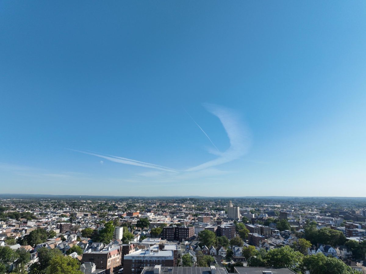Picture of the sky, taken for 9/11 commemoration from Prep's drone.
