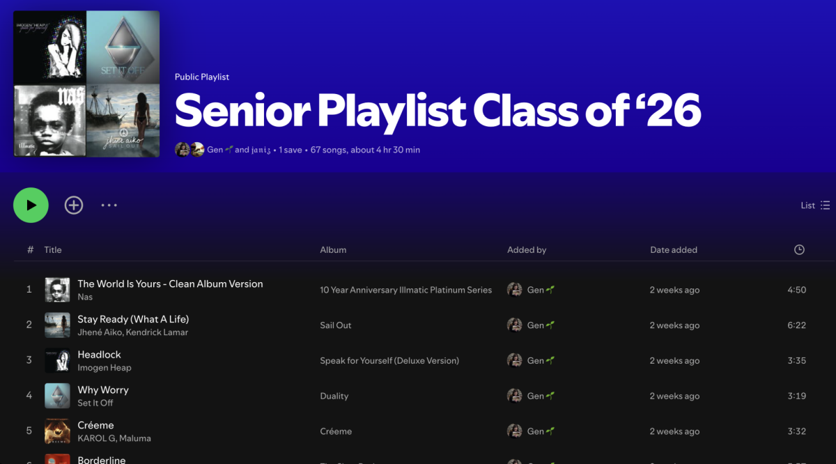 LISTEN: The Class of 2026 playlist is here!