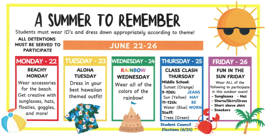 Summer to Remember dress-down themes